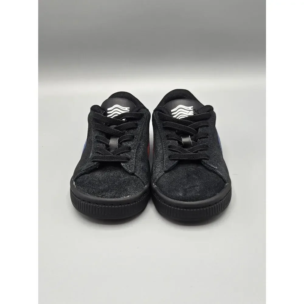 Puma Suede Hypnotic INF Toddler Sneakers - Black / Lapis Blue / Red